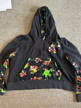 Disney Main Street electrical parade cropped hoodie